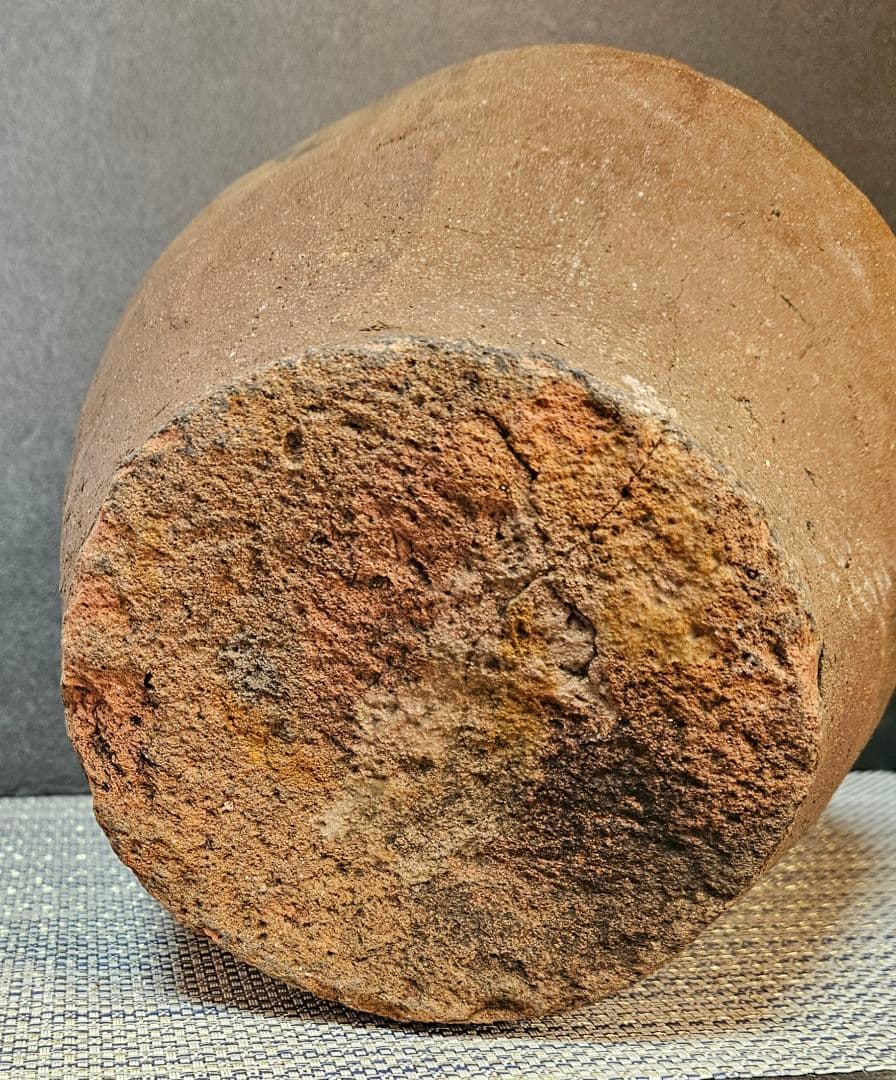 江戸時代　古常滑系　壺　種壺　花入　 花生　インテリア　オブジェ　高26.7cm