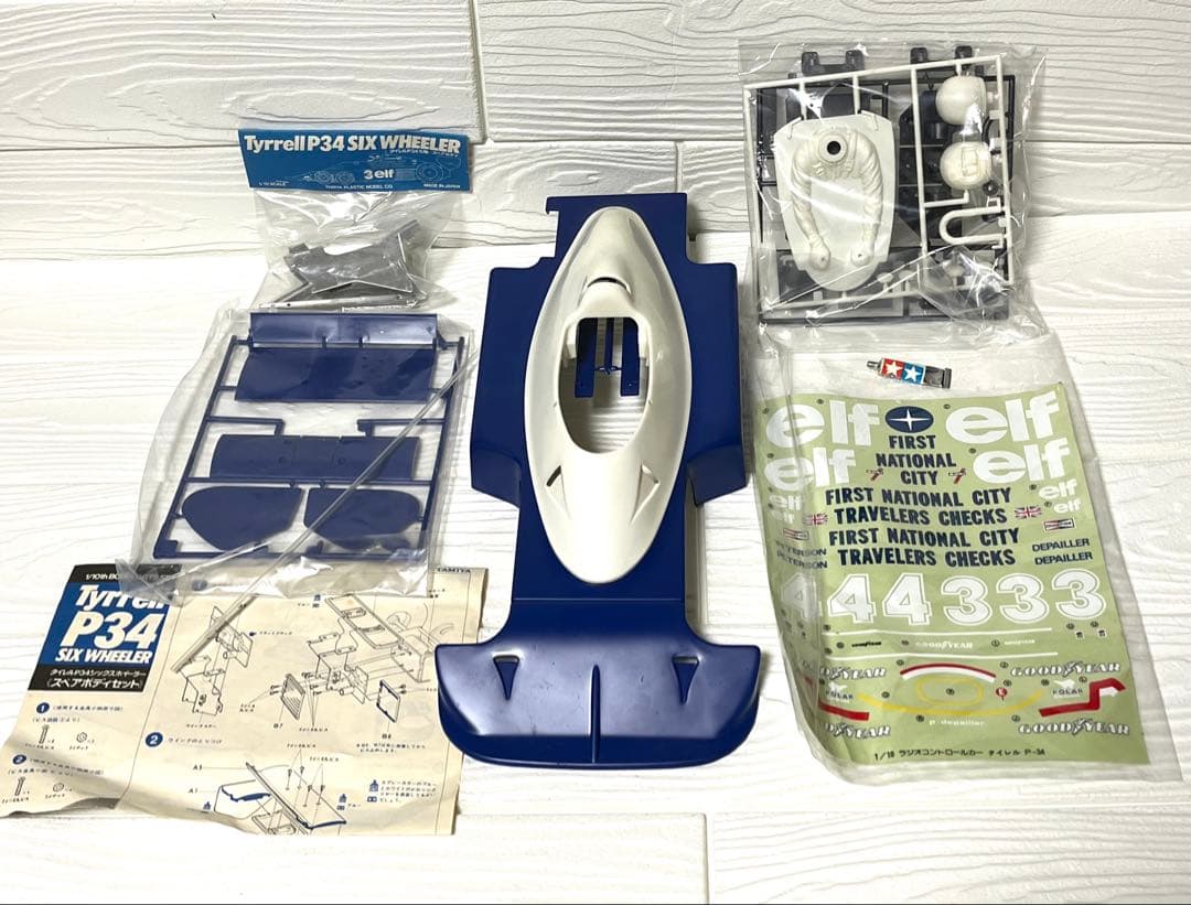 ★タミヤ1/10 タイレル P34 シックスホイラースペアボディセット⭐︎