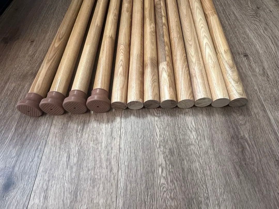 ウッドポール 4本セット 木製 タープ キャンプ アウトドア ノルディスク